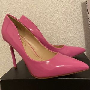 Never been worn. Hot bubblegum pink heels